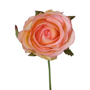 Decoratietakken Roos | Roze/Geel | 15cm