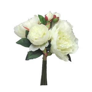 Decoratietakken Boeket Pioenrozen | Wit | 30cm