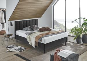 ATLANTIC home collection Boxspring NIKOLA Massief houten poten, met/zonder matras, verkrijgbaar in H2 en H3