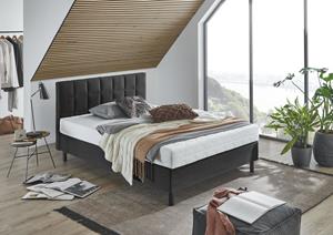 ATLANTIC home collection Boxbett "Nikola", Massivholzfüßen, mit / ohne Matratze, in H2 und H3 erhältlich