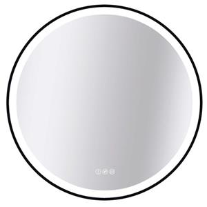 Praxis Miroir Swann Black 2 120cm Zwarte Rand