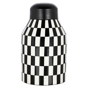 Richmond Interiors Richmond Pot Malou 22cm hoog - Wit/Zwart