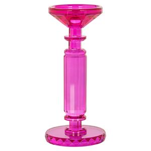 Richmond Interiors Richmond Kandelaar Poppy Kristal, 23cm hoog - Roze