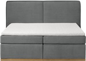 Home affaire Boxspringbett "SHERWOOD", Hochwertiger Cord mit weicher Velours-Struktur