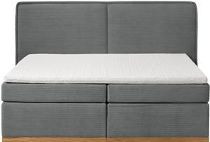 Home affaire Boxspringbett "SHERWOOD", Hochwertiger Cord mit weicher Velours-Struktur