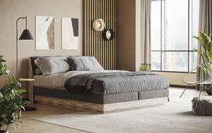 Home affaire Boxspringbett "Naome", Boxspringbett, Inklusive Topper