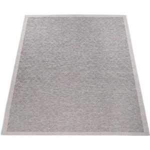 Paco Home Teppich "Vancouver 163", rechteckig, Flachgewebe, Rauten Muster, meliert, Bordüre, Outdoor geeignet