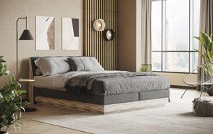 Home affaire Boxspringbett "Naome", Boxspringbett, Inklusive Topper