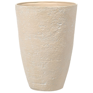 BELIANI Bloempot beige 51x51x71 cm CAMIA L