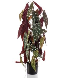 VidaXL Kunstplant in pot stippenbegonia 75 cm