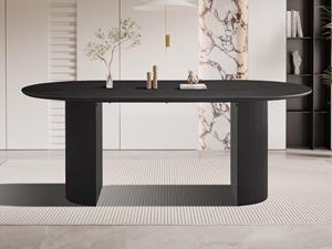 Mobistoxx Ovale eettafel LARUSSO 200 cm donkerbruin