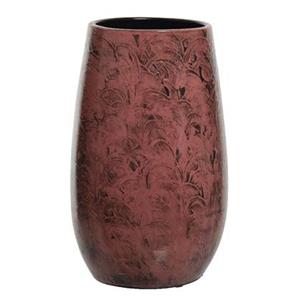 Decoris Vaas - terracotta - donkerroze - D19 x H30 cm
