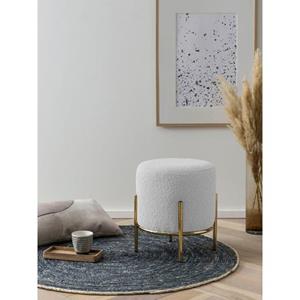 SalesFever Polsterhocker, mit Design-Gestell aus goldfarbenem Metall