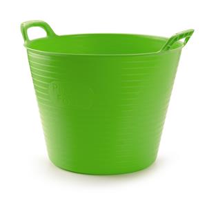 Flexibele emmer/kuip - groen - liter - ECO kunststof - rond - x 45 cm -