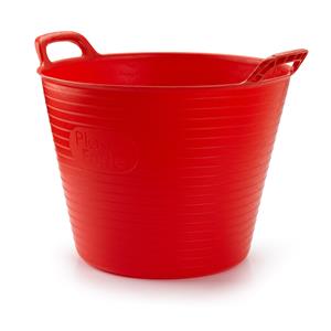 PlasticForte Flexibele emmer/kuip - rood - liter - ECO kunststof - rond - x 45 cm -