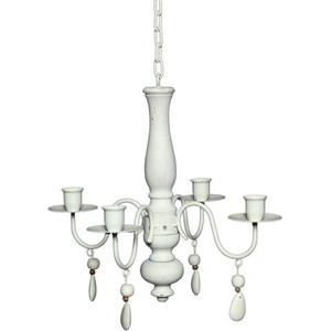 Ambiente Haus Kaarsenstandaard Romance Holz/Eisen 4er-Kronleuchter 60cm (1 stuk)