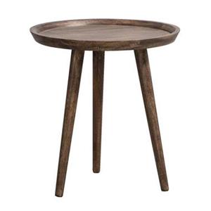 Leen Bakker Bijzettafel Basel - walnoot - 48xØ45 cm