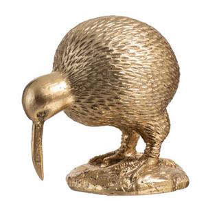 Leen Bakker Ornament Kiwi - Goud - 10x7x10 cm