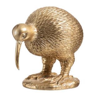 Leen Bakker Ornament Kiwi - Goud - 14x9,8x14 cm
