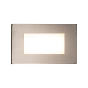 HOFTRONIC™ Dillon LED Inbouw wandlamp RVS - 3 Watt 340 Lumen - 3000K warm wit - IP54