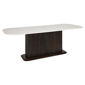 Richmond Interiors Richmond Eettafel Mayfield Marmer, 230 x 100cm - Wit