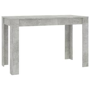 VidaXL Eettafel 120x60x76 cm spaanplaat betongrijs