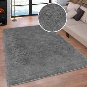 Hochflor-Teppich Silky, my home, rechteckig, Höhe: 33 mm, uni, besonders weich und kuschelig, Wohnzimmer, Schlafzimmer, waschbar