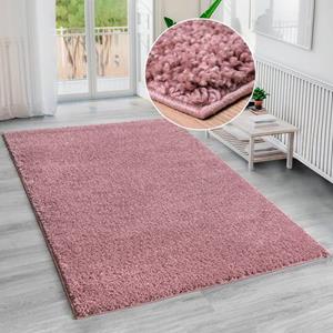 Bruno Banani Hochflor-Teppich "Shaggy Soft", rechteckig, gewebt, Uni Farben, besonders weich und kuschelig