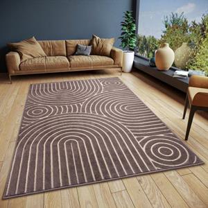 HANSE Home Teppich "Wave", rechteckig, Flachgewebe, Modern, Geometrisch, Boho-Style, 3D-Effekt, Wohnzimmer