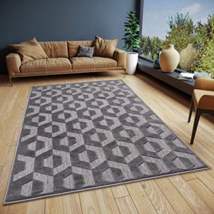 HANSE Home Teppich "Hexa", rechteckig, Flachgewebe, Modern, Geometrisches Rauten Muster, Skandi, Wohnzimmer