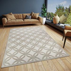 Teppich Circle, HANSE Home, rechteckig, Höhe: 12 mm, Flachgewebe, Modern, Geometrisches Rauten Muster, Skandi, Wohnzimmer