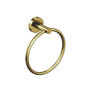 Creavit Aloni Handdoekring 16cm geborsteld goud