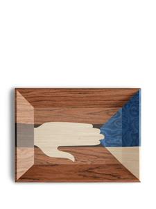 L'Objet Edgar wood tray - Bruin