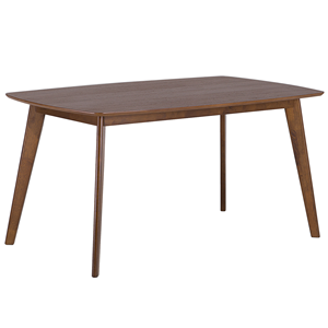 BELIANI Eettafel MDF donkerbruin 150 x 90 cm IRIS