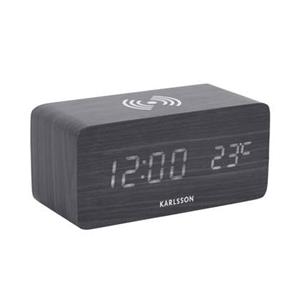 Karlsson  Alarm Clock Block w. Phone Charger LED
