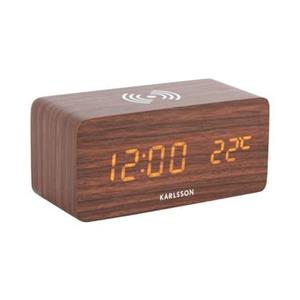 Karlsson  Alarm Clock Block w. Phone Charger LED