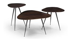 Brix Salontafel Loua Mangohout, Set van 3 stuks - Bruin