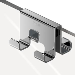 Caddy Handdoekhaak voor douchecabine 68 mm dubbel Chroom 800293