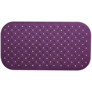 MSV Douche/bad Anti-slip Mat Badkamer - Rubber - Paars - 36 X 76 Cm