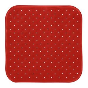 MSV Douche/bad Anti-slip Mat Badkamer - Rubber - Terracotta - 54 X 54 Cm