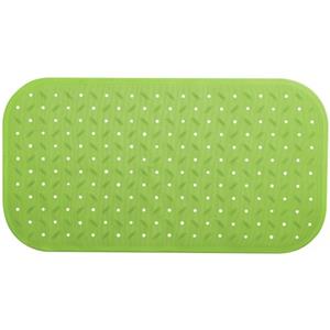 MSV Douche/bad Anti-slip Mat Badkamer - Rubber - Lime - 36 X 76 Cm