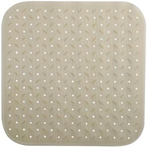 MSV Douche/bad Anti-slip Mat Badkamer - Rubber - Beige - 54 X 54 Cm