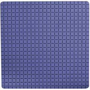 MSV Douche/bad Anti-slip Mat Badkamer - Rubber - Blauw - 54 X 54 Cm