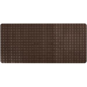 MSV Douche/bad Anti-slip Mat Badkamer - Rubber - Bruin - 76 X 36 Cm