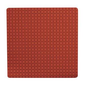 MSV Douche/bad Anti-slip Mat Badkamer - Rubber - Terracotta - 54 X 54 Cm