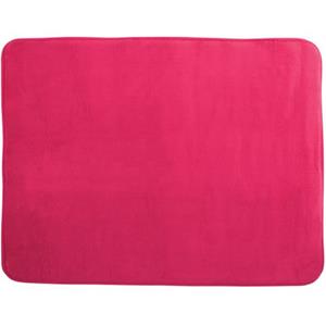 MSV Badkamerkleedje/badmat Voor Op De Vloer - Fuchsia Roze - 50 X 70 Cm