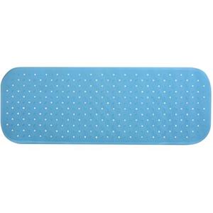 MSV Douche/bad Anti-slip Mat Badkamer - Rubber - Blauw - 36 X 97 Cm