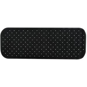 MSV Douche/bad Anti-slip Mat Badkamer - Rubber - Zwart - 36 X 97 Cm