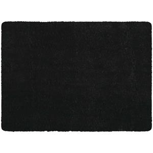 Msv Badkamerkleedje/badmat Voor Op Vloer - Zwart - 50 X 70 Cm