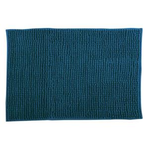 MSV Badkamerkleed/badmat Voor Op De Vloer - Donkerblauw - 60 X 90 Cm